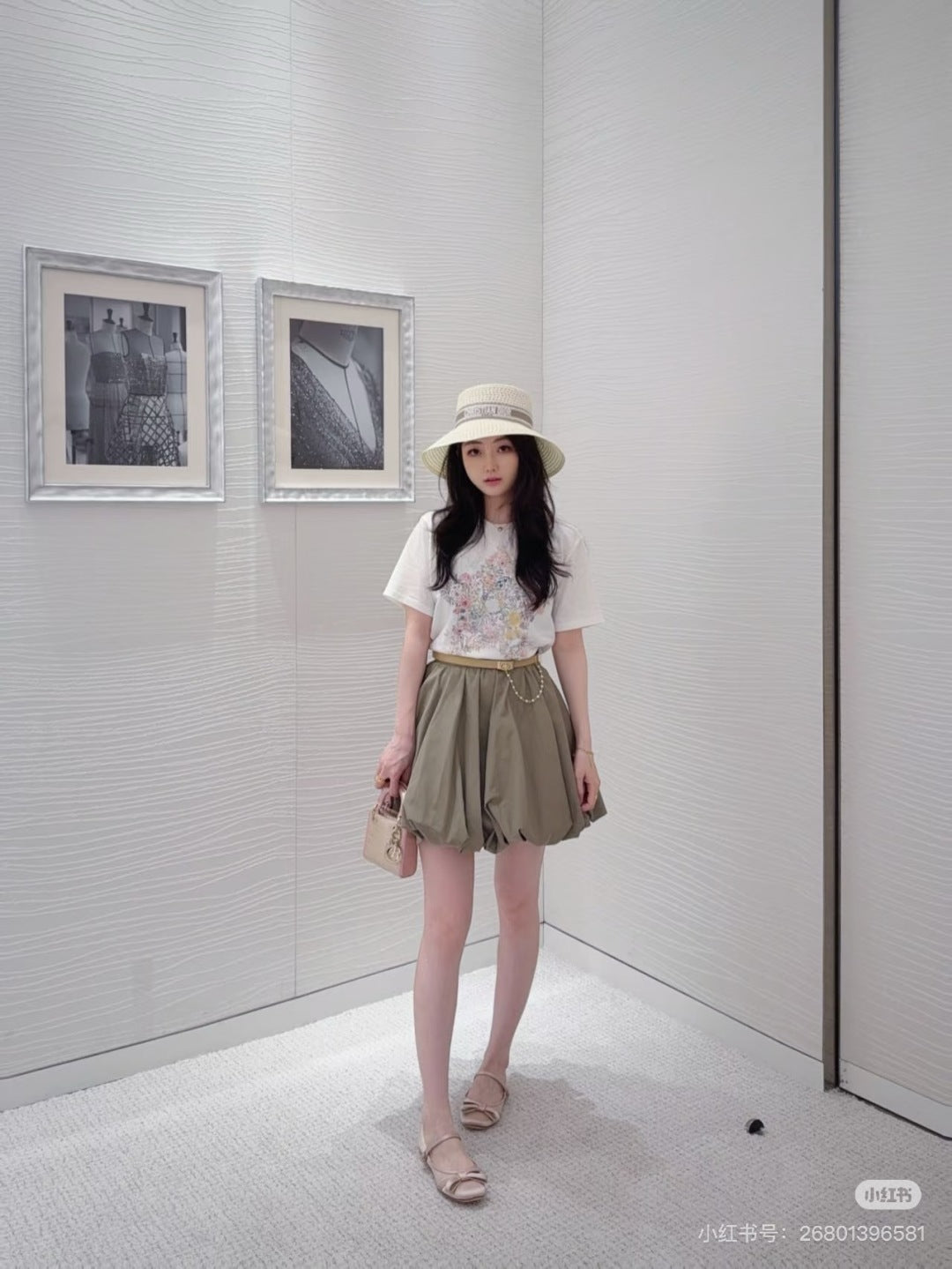 CD 25fw pleated skirt