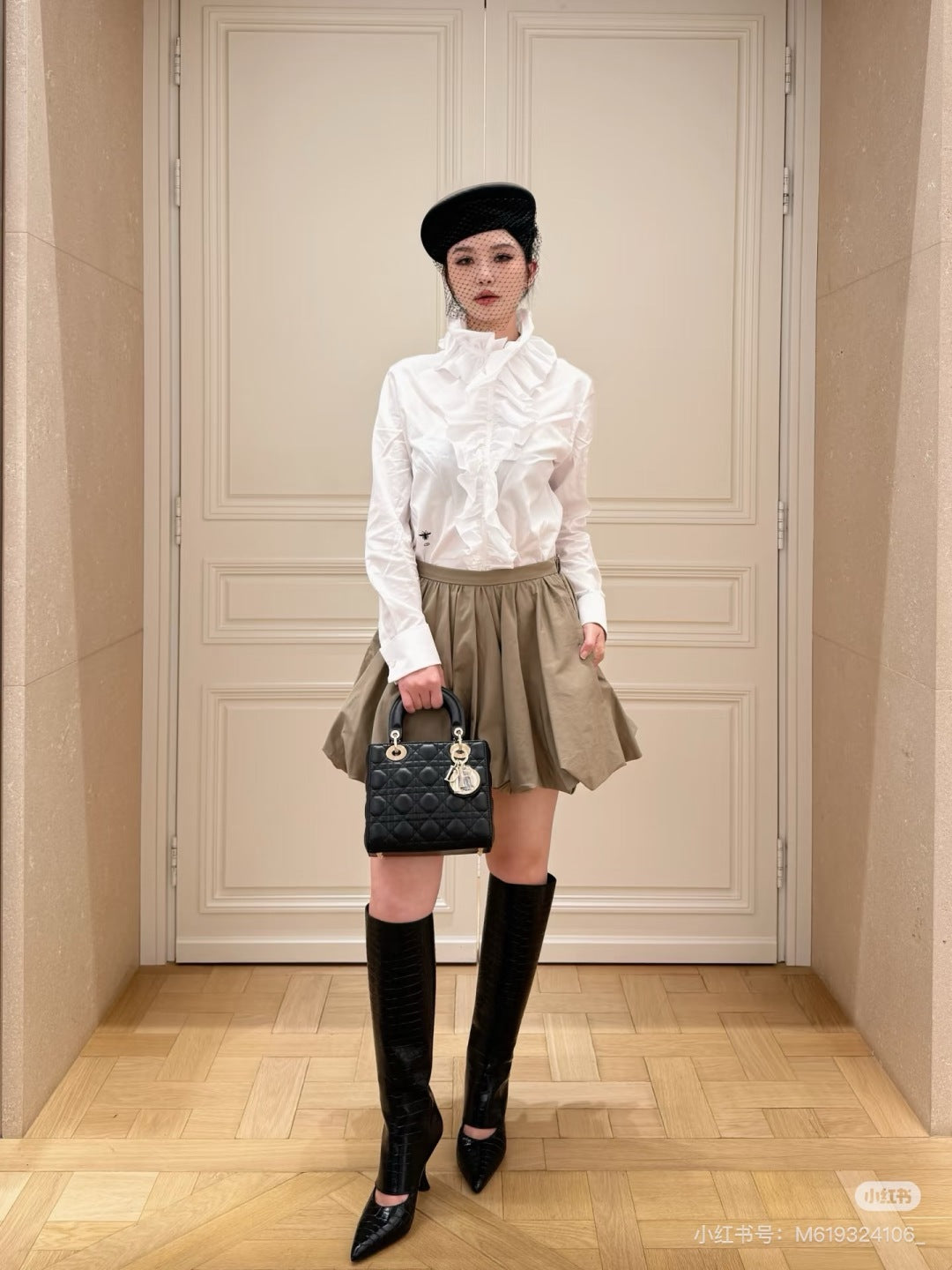 CD 25fw pleated skirt