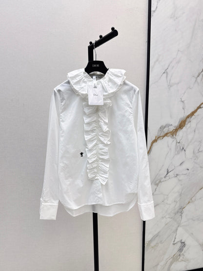 CD 25fw ruffle shirt