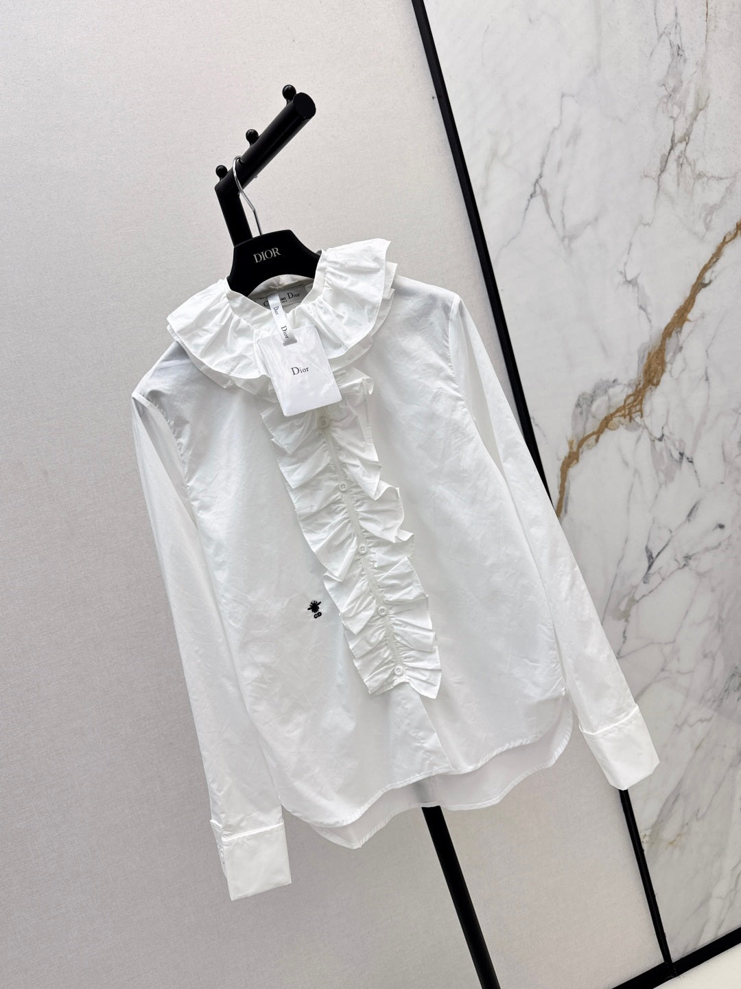 CD 25fw ruffle shirt