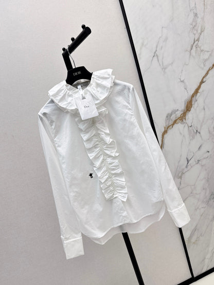 CD 25fw ruffle shirt