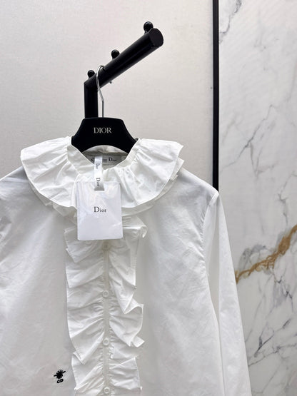 CD 25fw ruffle shirt
