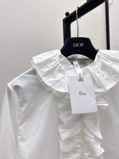 CD 25fw ruffle shirt