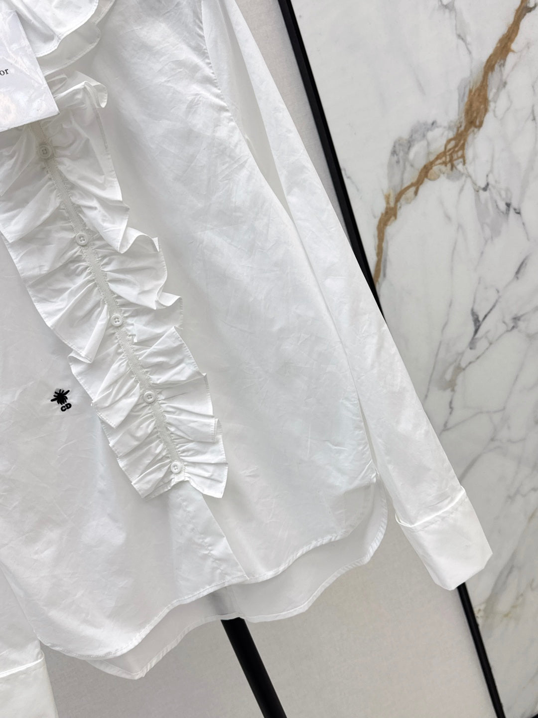 CD 25fw ruffle shirt