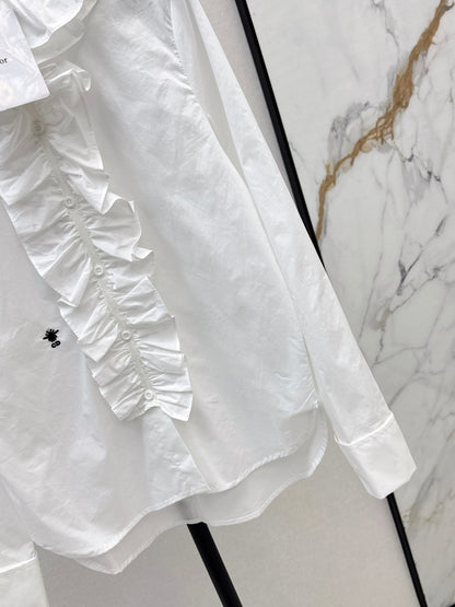 CD 25fw ruffle shirt