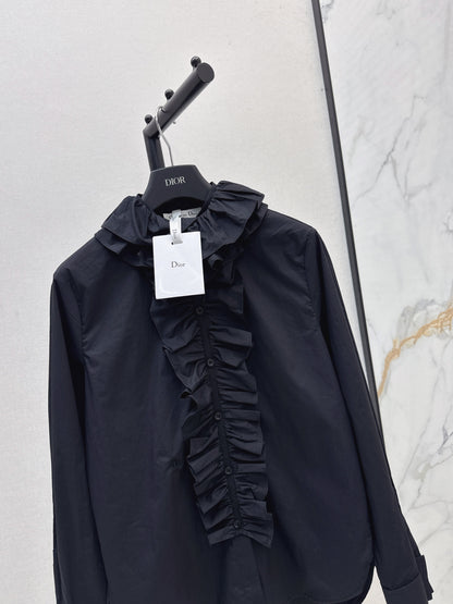 CD 25fw ruffle shirt