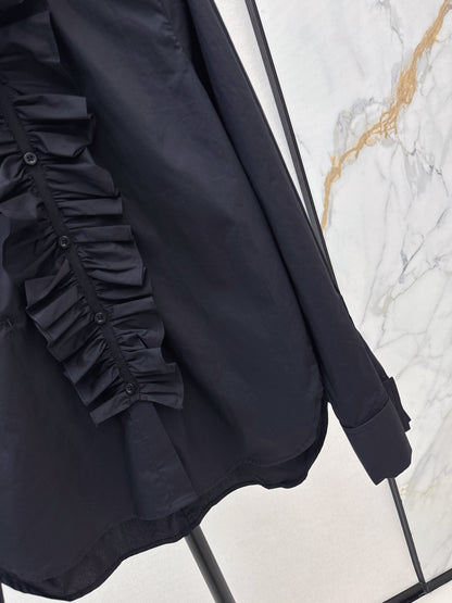 CD 25fw ruffle shirt