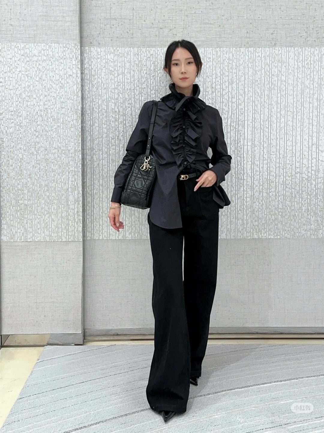CD 25fw ruffle shirt