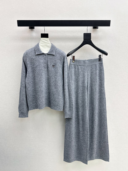 Chan 25fw knitted suit