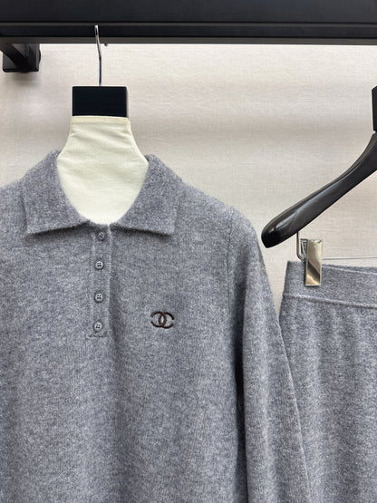 Chan 25fw knitted suit
