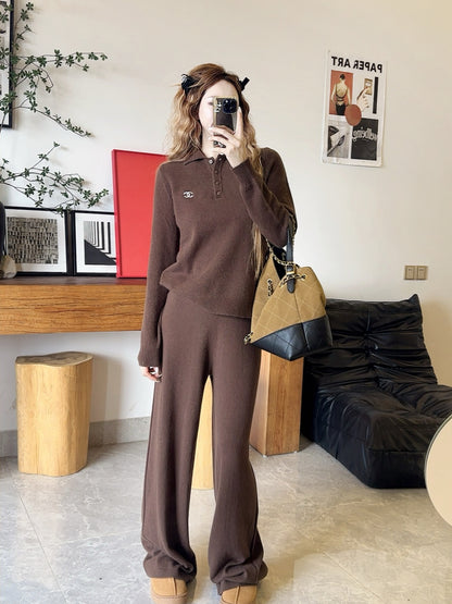 Chan 25fw knitted suit