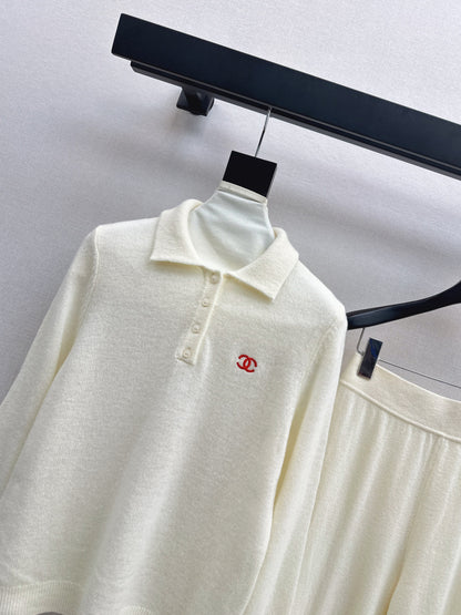 Chan 25fw knitted suit