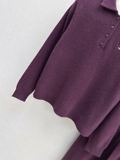 Chan 25fw knitted suit