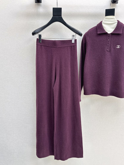Chan 25fw knitted suit