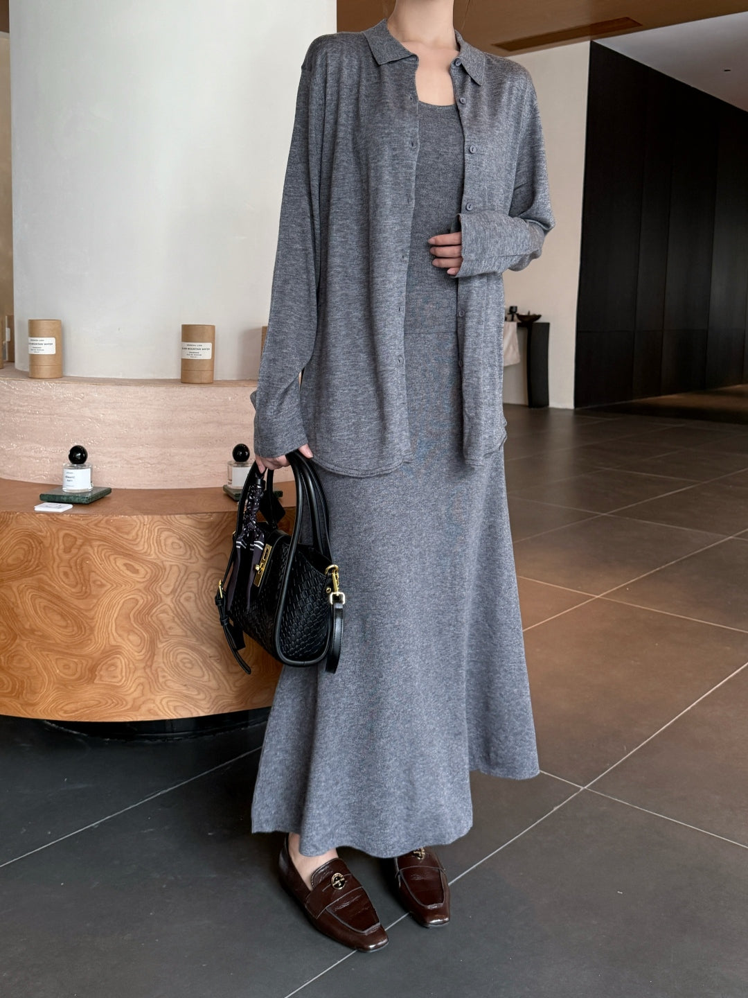 Max 25fw knitted suit