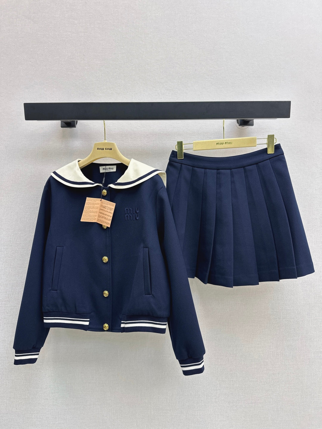 Miu 25fw navy suit