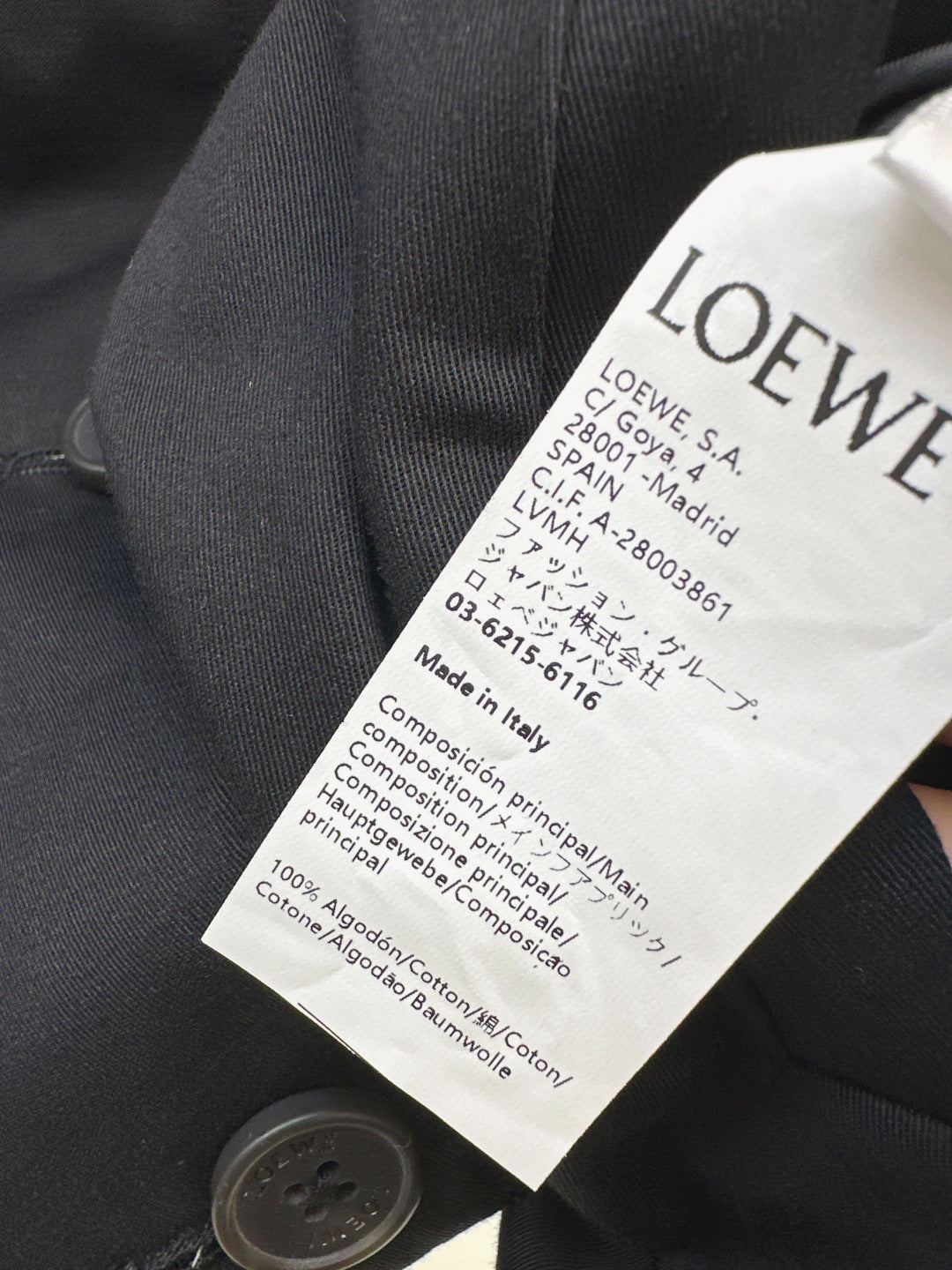 Loe 25fw reversible jacket