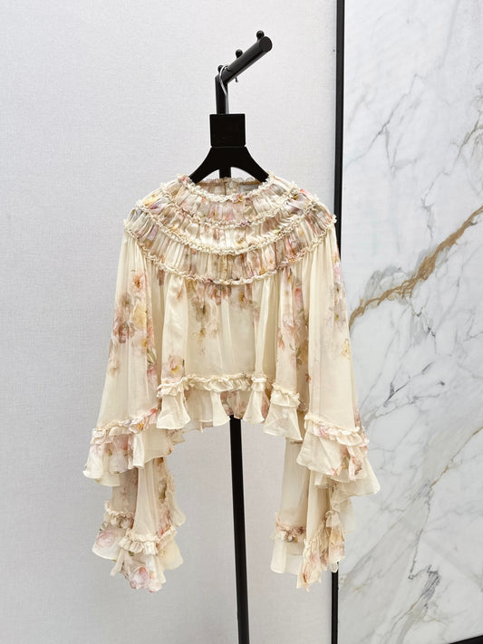 Zimm 25fw ruffle shirt
