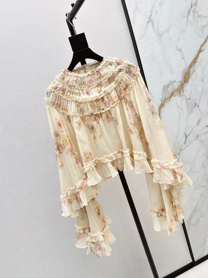 Zimm 25fw ruffle shirt