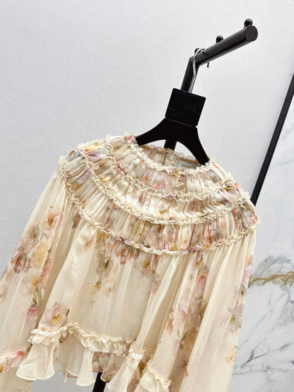 Zimm 25fw ruffle shirt