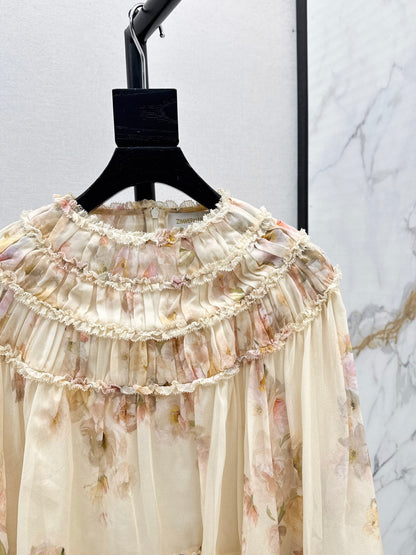 Zimm 25fw ruffle shirt