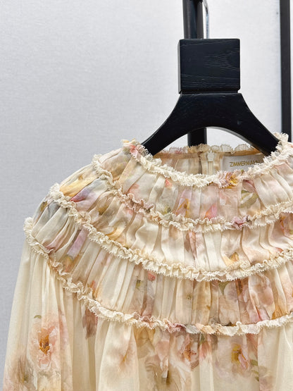 Zimm 25fw ruffle shirt