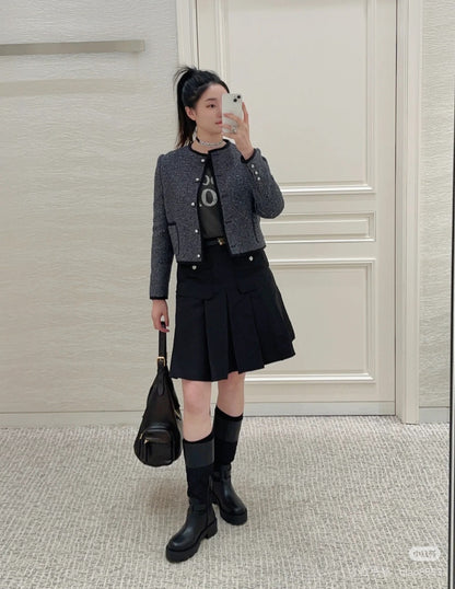 CD 25fw pleated skirt
