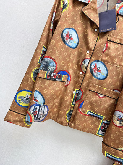 Louis 25fw printed suit