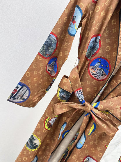 Louis 25fw printed coat