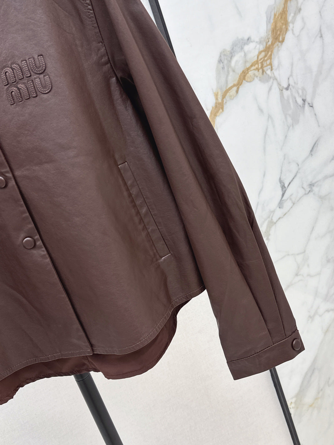 Miu 25fw leather jacket