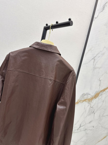 Miu 25fw leather jacket