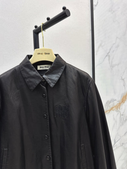 Miu 25fw leather jacket