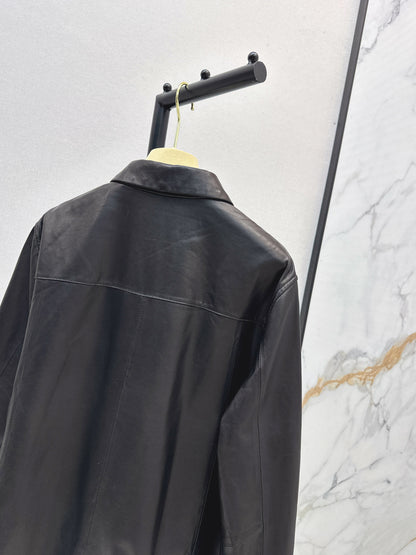 Miu 25fw leather jacket