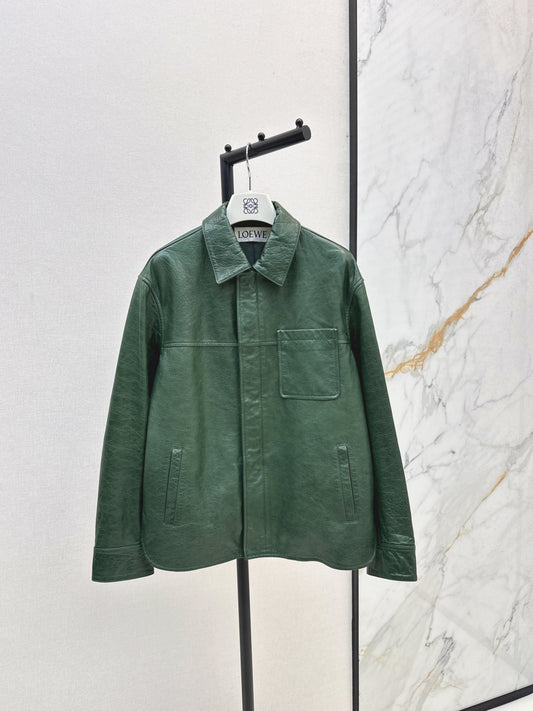 Loe 25fw leather jacket