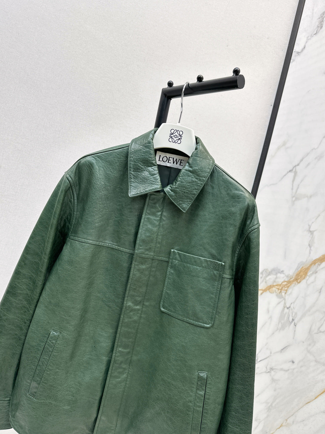 Loe 25fw leather jacket