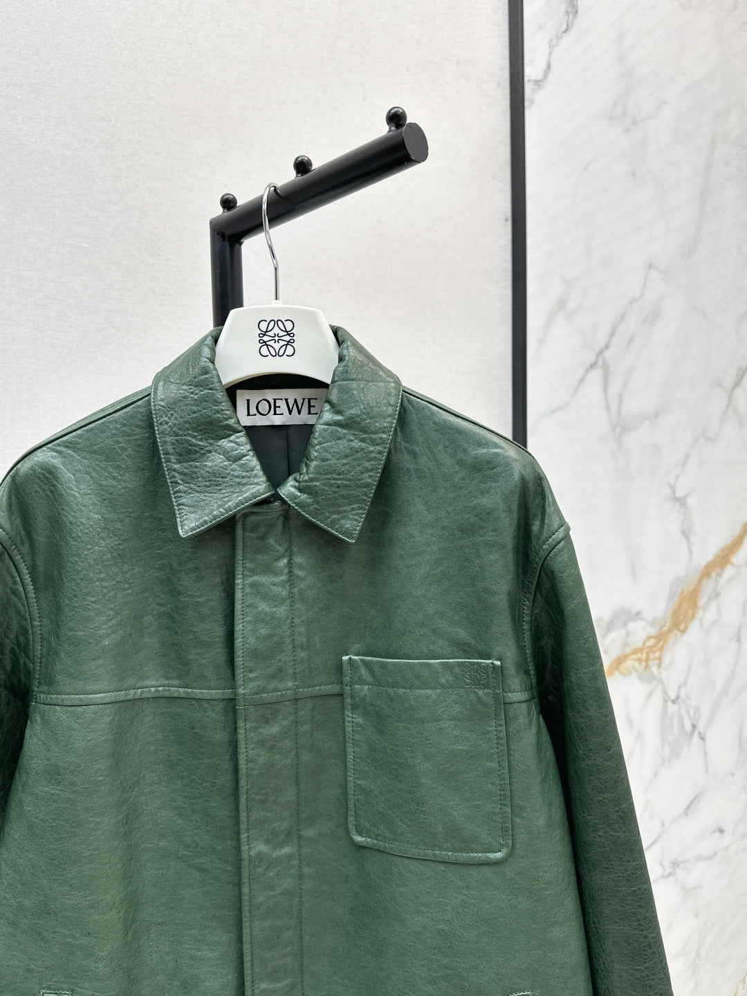 Loe 25fw leather jacket