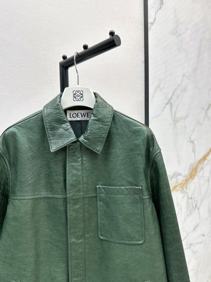 Loe 25fw leather jacket