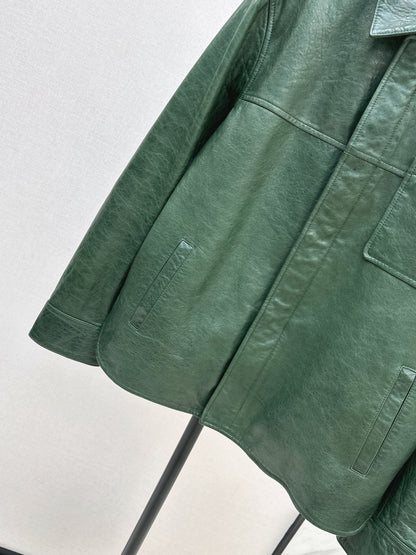 Loe 25fw leather jacket