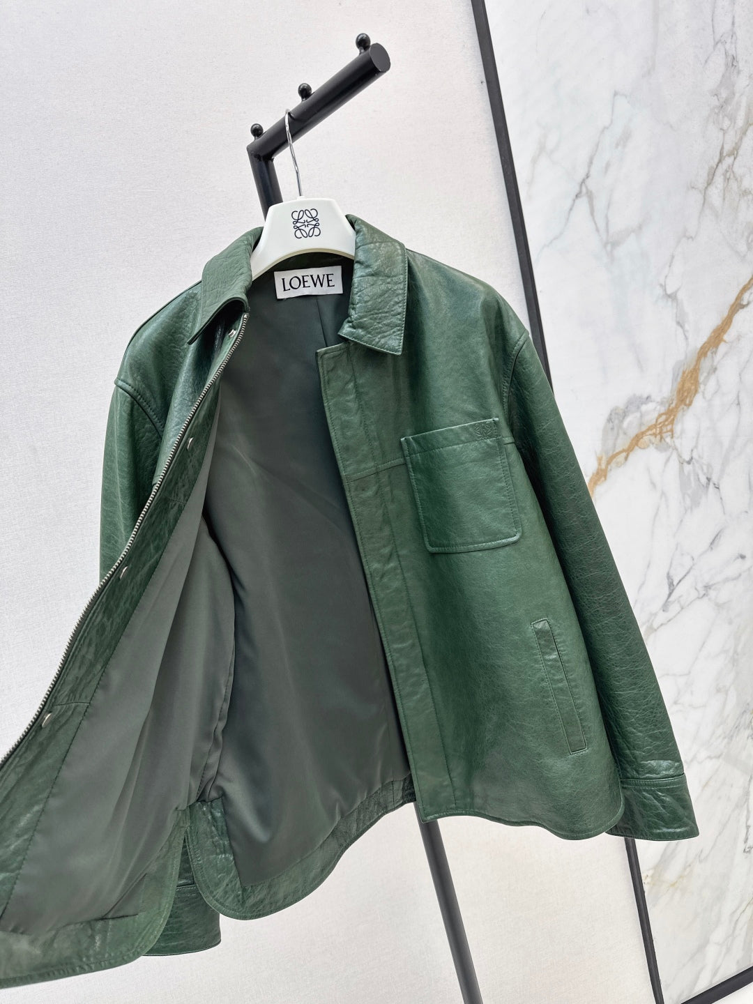 Loe 25fw leather jacket