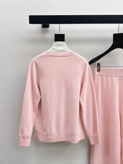 Chan 25fw knitted suit