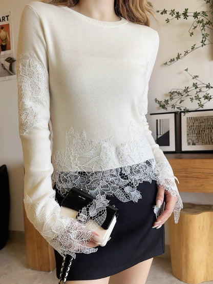 Es 25fw lace sweater