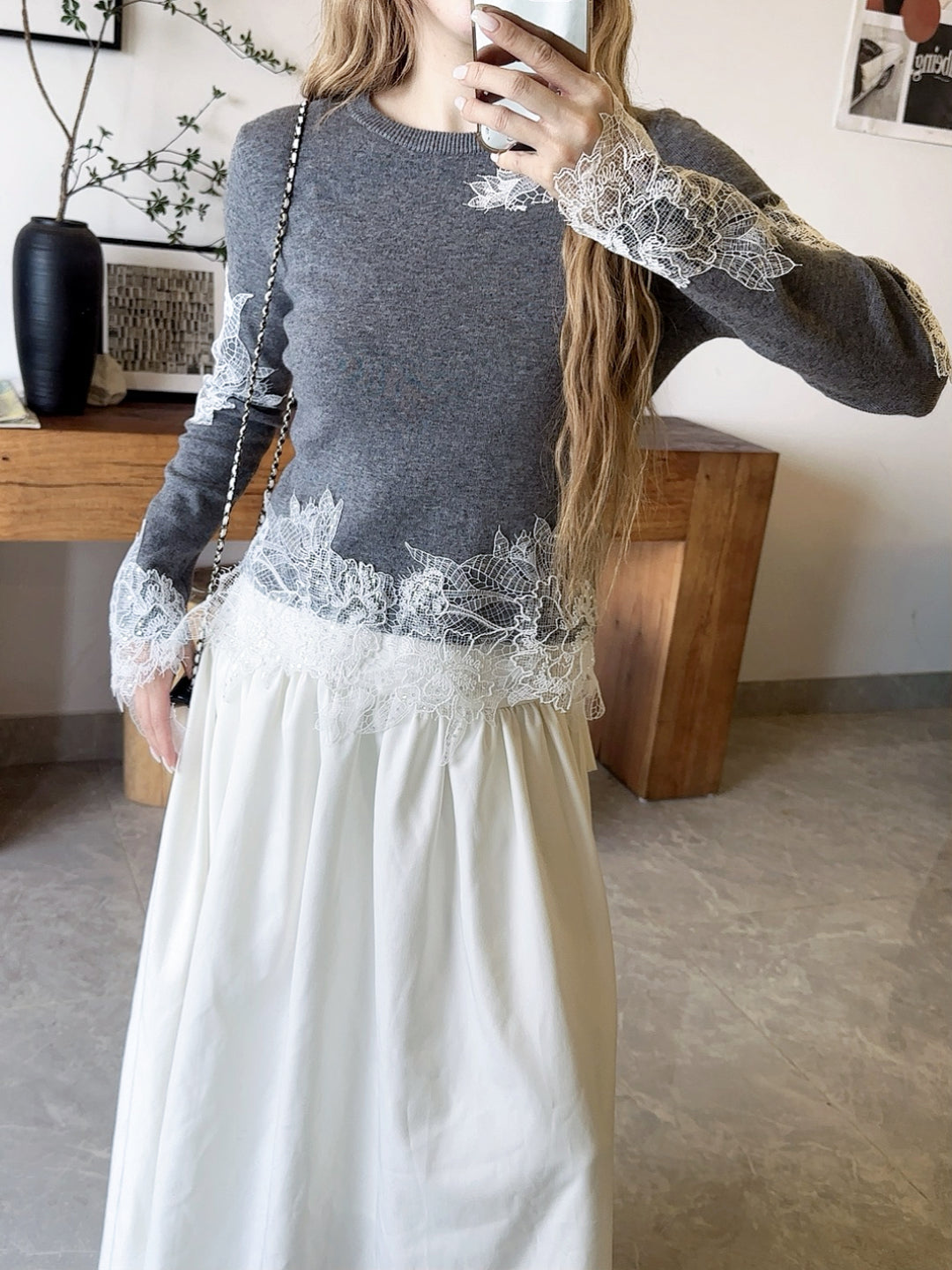 Es 25fw lace sweater