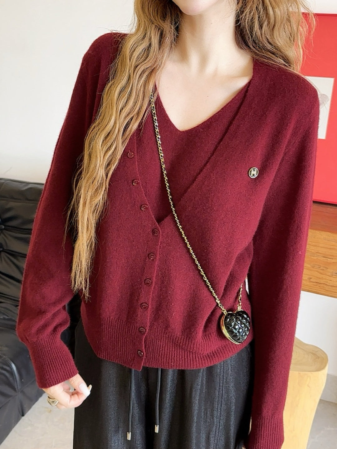 Herm 25fw knitted cardigan
