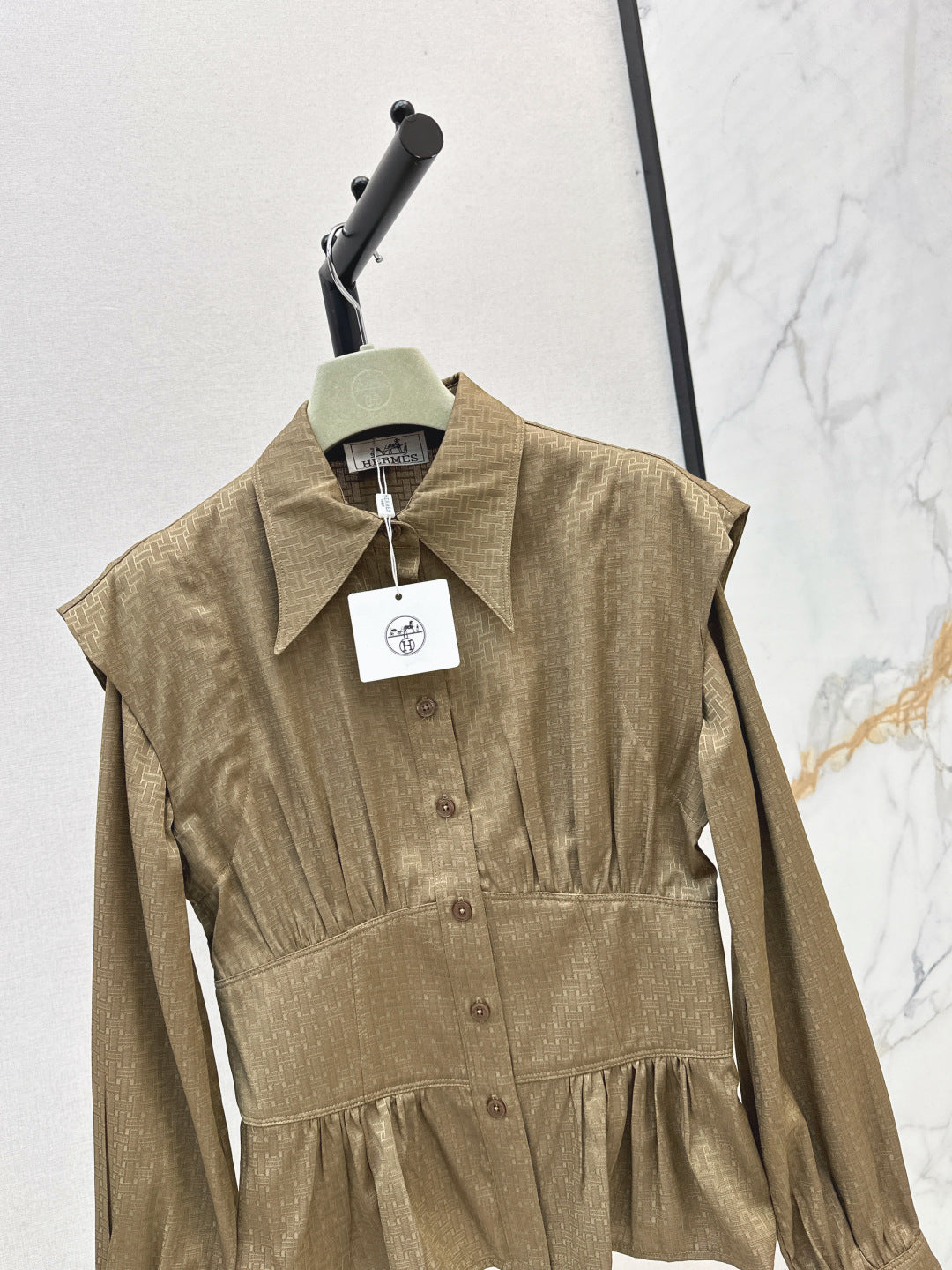 Herm 25fw jacquard shirt