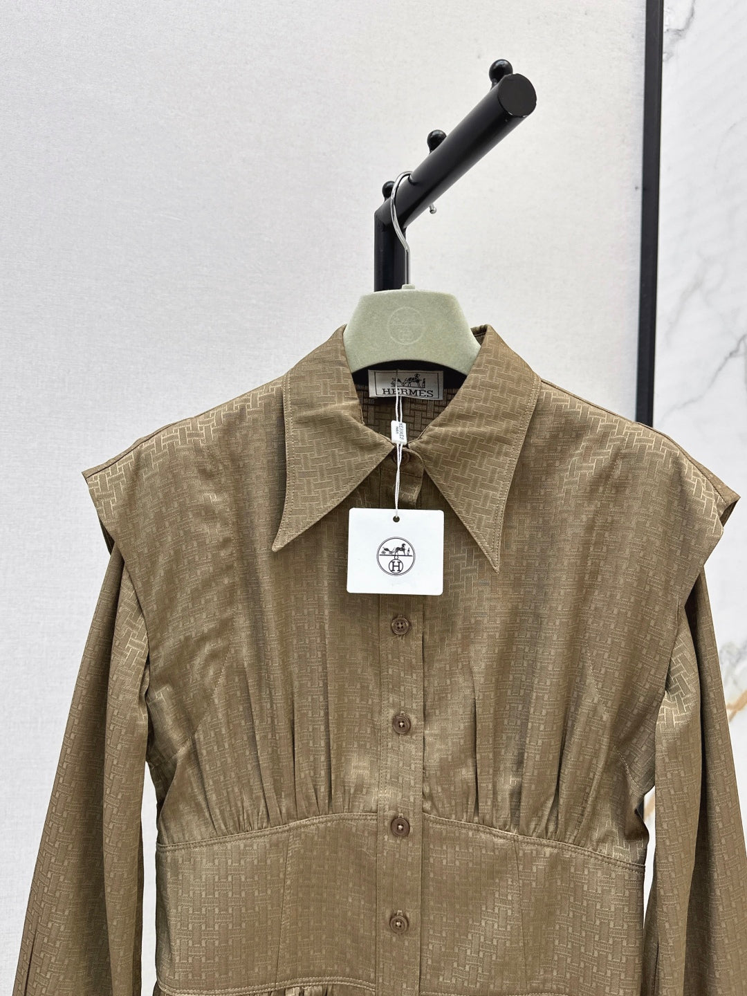 Herm 25fw jacquard shirt
