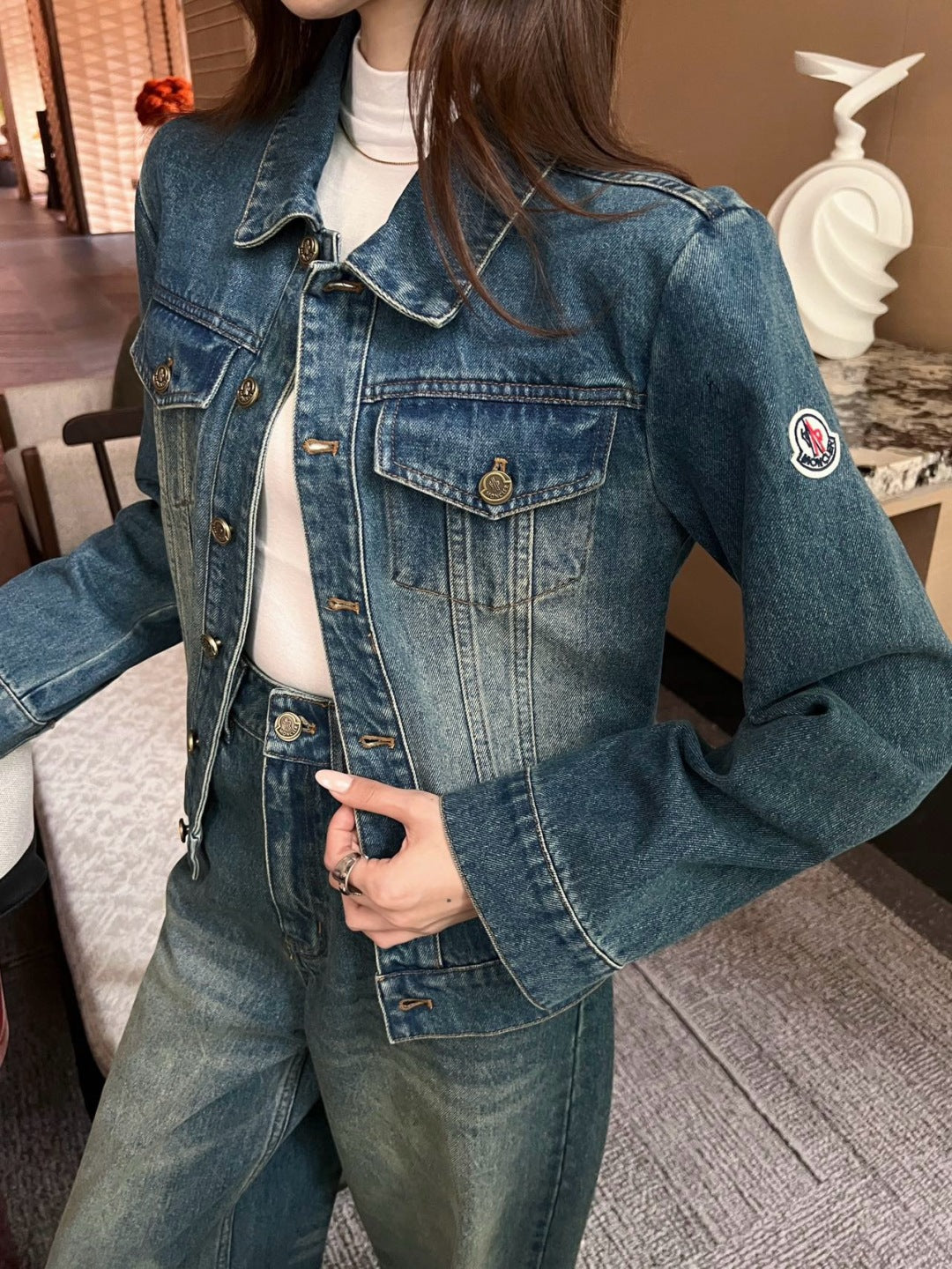 Monc 25fw denim jacket