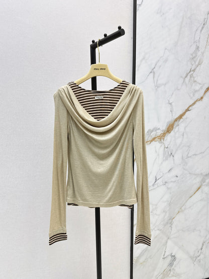 Miu 25fw off-shoulder shirt