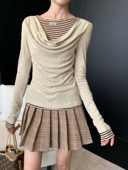 Miu 25fw off-shoulder shirt