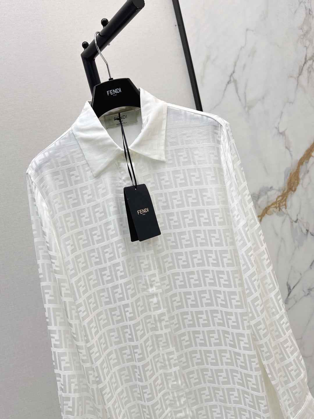 Fend 25fw jacquard shirt