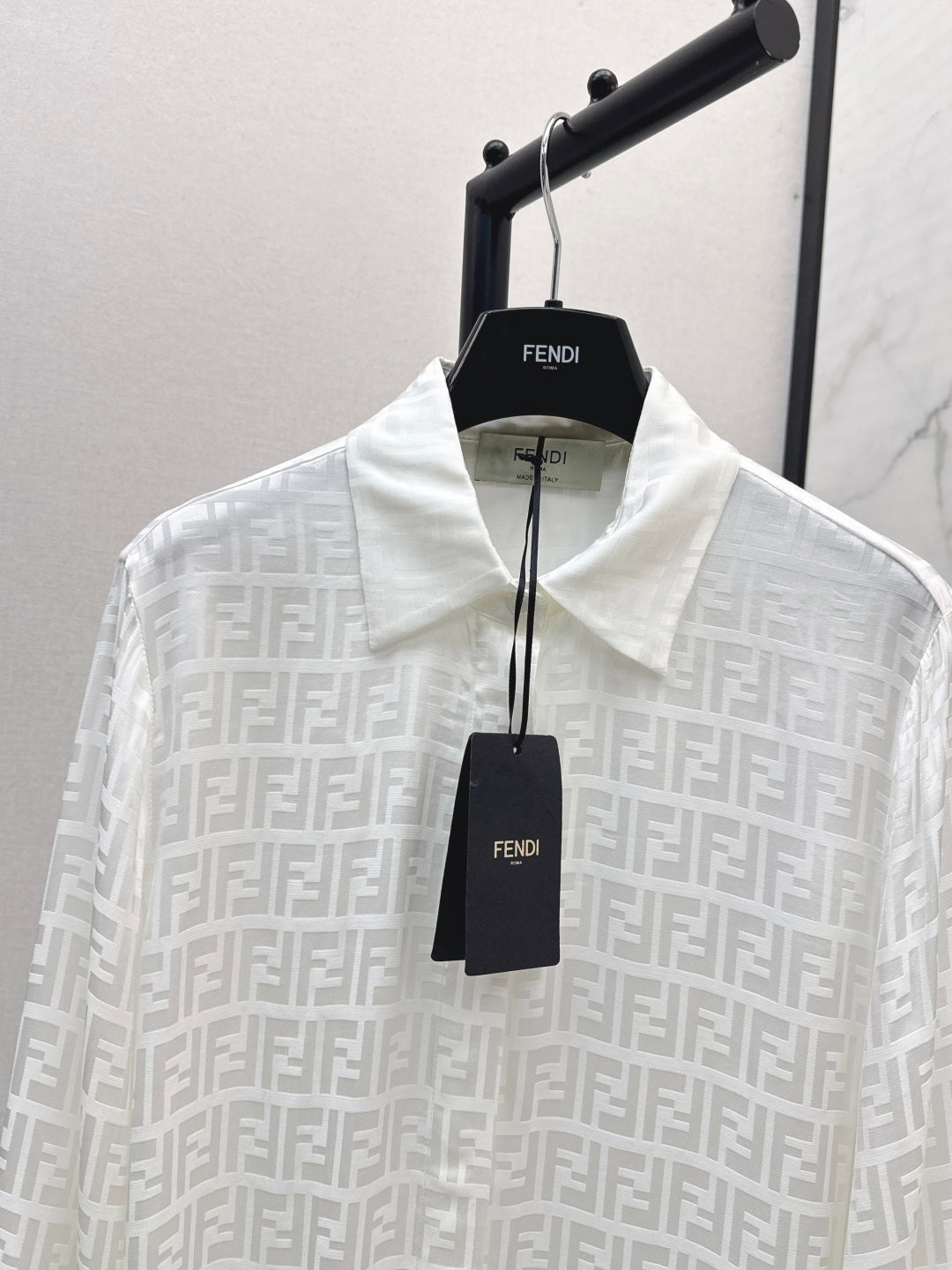 Fend 25fw jacquard shirt